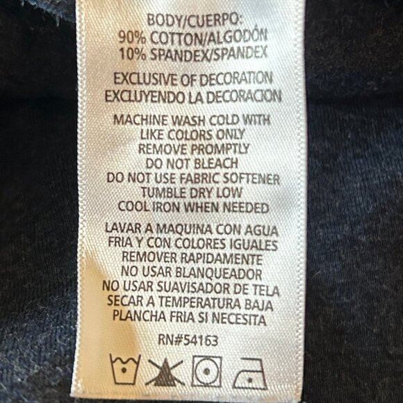 Calvin Klein cropped heathered navy leggings w/ lattice detail at back ankles sz - Picture 10 of 11